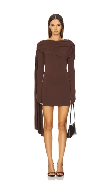 ALL THE WAYS Beatriz Drape Mini Dress | Thumbnail 1
