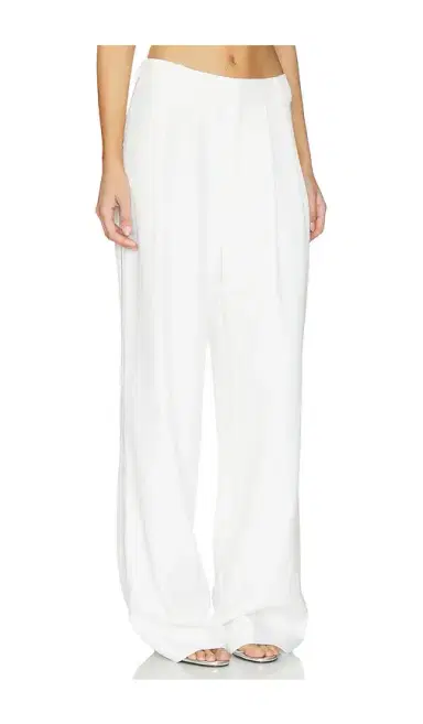 Kate Barton Wool Cotton Pleat Trouser | Thumbnail 2