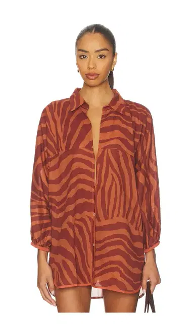 Vix Swimwear Mori Long Sleeve Blouse | Thumbnail 2