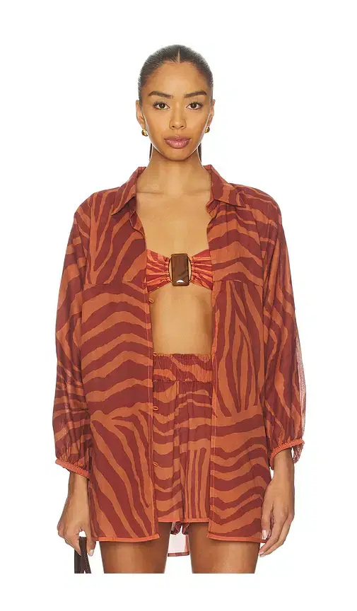 Vix Swimwear Mori Long Sleeve Blouse