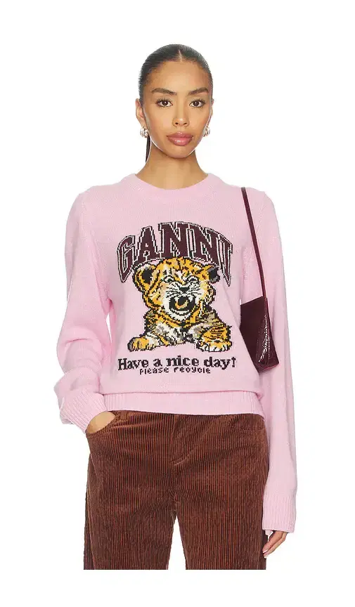 Ganni Graphic Wool Sweater