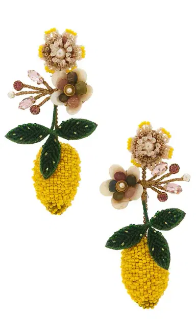 Deepa Gurnani Lemon Earrings | Thumbnail 1