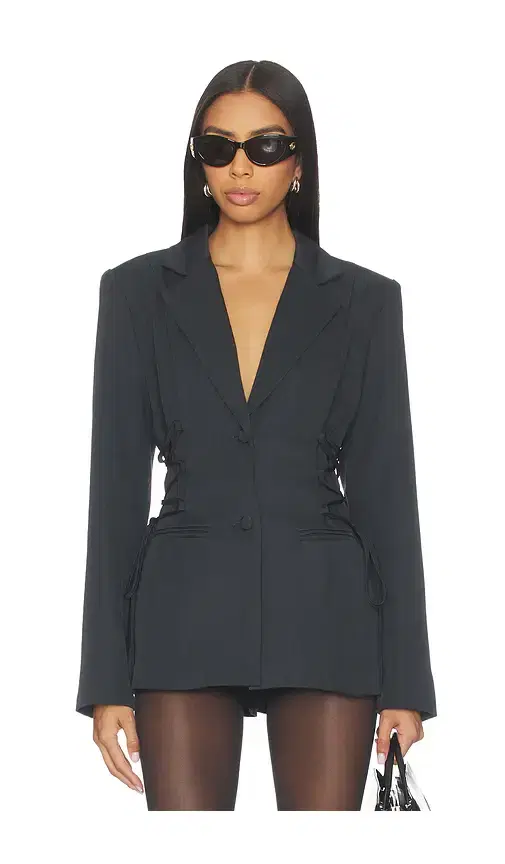 superdown Jennifer Lace Up Blazer