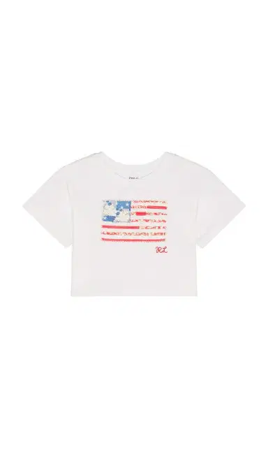 Polo Ralph Lauren Short Sleeve Jersey Knit Flag Boxy T-shirt | Thumbnail 1