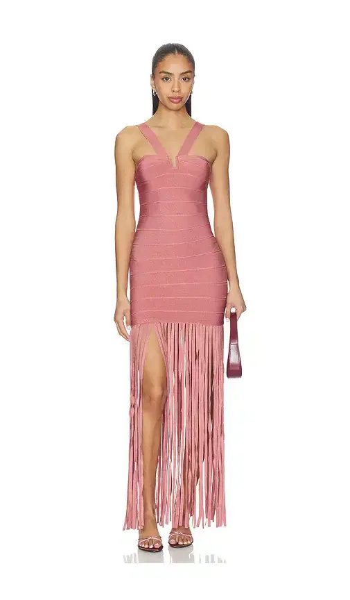NBD Jaeke Fringe Maxi Dress