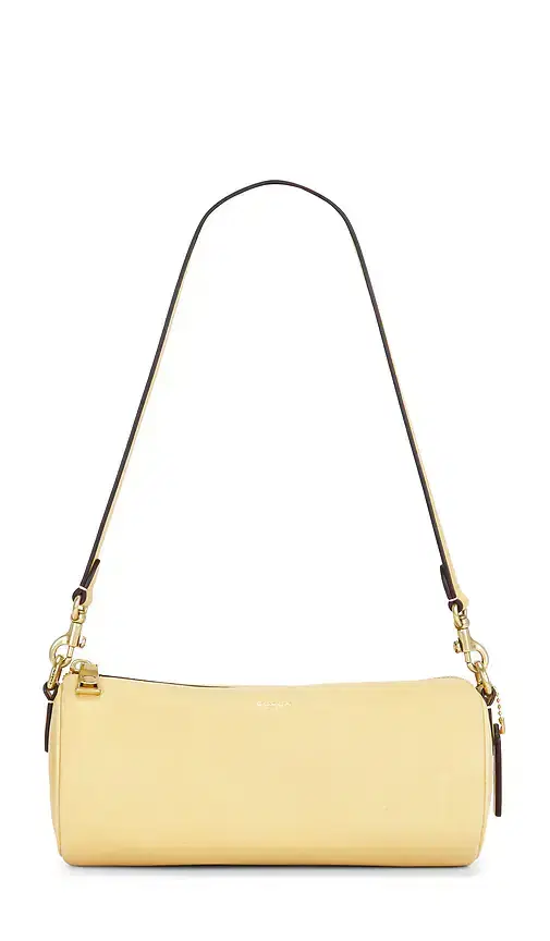 Coach Natural Grain Leather Barrel Bag