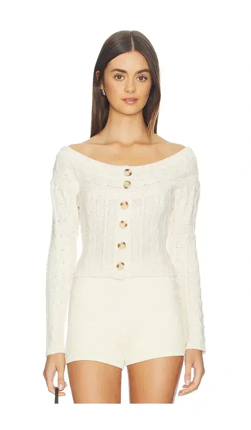 GUIZIO Cosette Off The Shoulder Sweater