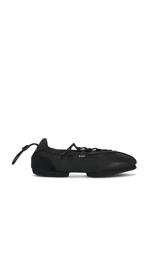 Polo Ralph Lauren Nappa Leather Ballerina Lace Up Sneaker