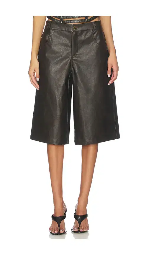 superdown Vala Faux Leather Short
