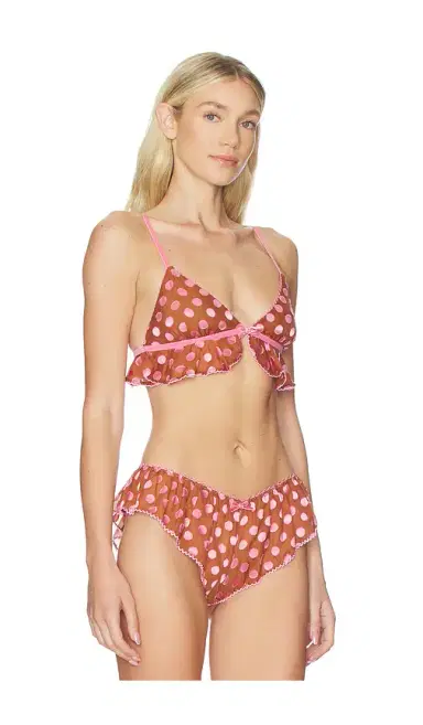 Free People x REVOLVE Frosted Dot Triangle Bralette In Desert Topaz & | Thumbnail 2
