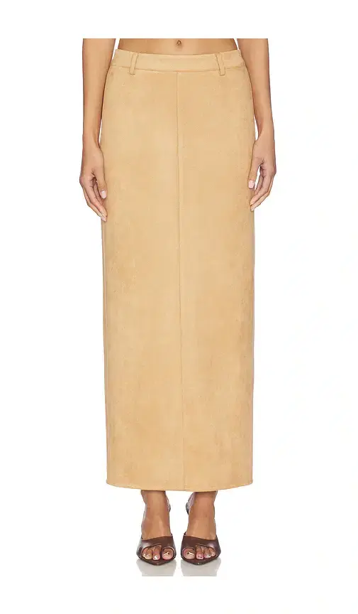 ALL THE WAYS Bailey Faux Suede Skirt