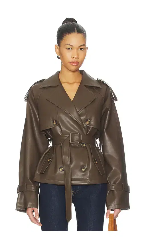 ALL THE WAYS Ahmeira Faux Leather Jacket