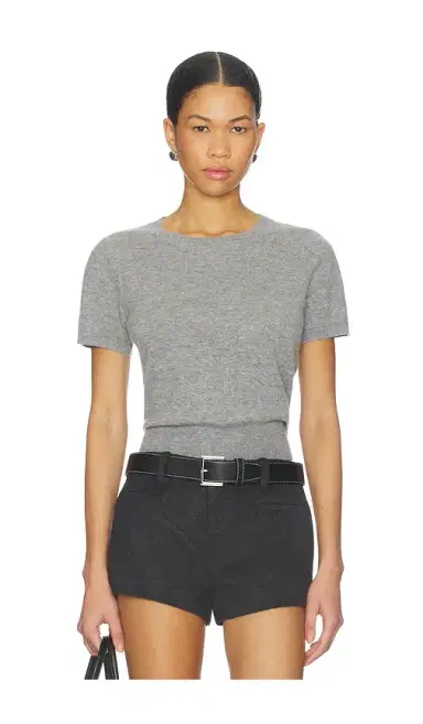 AEXAE Cashmere Cropped Knit Top | Thumbnail 1