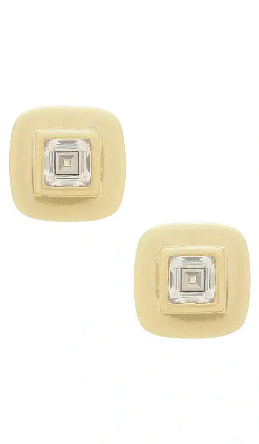 SHASHI Reagan Square Studs