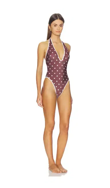 Rowen Rose V Neck Backless Swimsuit | Thumbnail 2