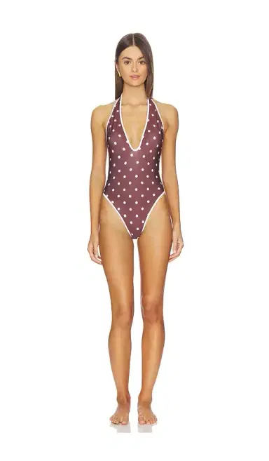 Rowen Rose V Neck Backless Swimsuit | Thumbnail 1