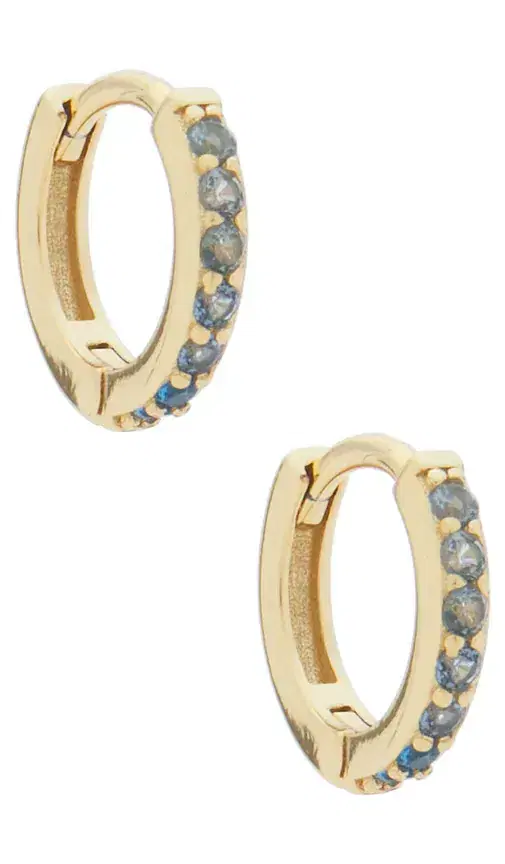 SHASHI Micro Teeny Tiny Pave Huggie