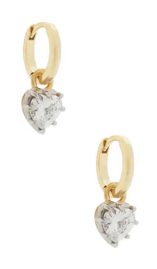 SHASHI Heart Georgian Cut Earring