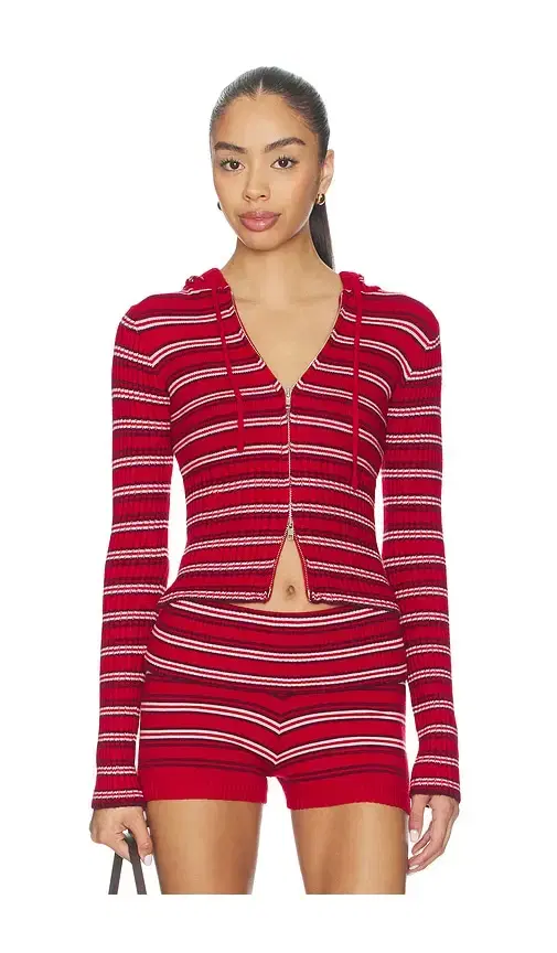 Frankies Bikinis Heritage Cloud Knit Hoodie