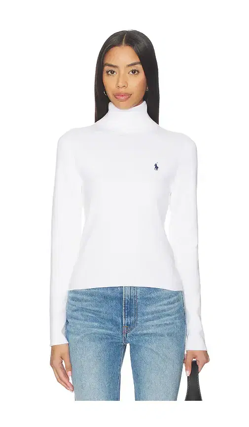 Polo Ralph Lauren Pima Cotton Shrunken Long Sleeve Turtleneck Pullover