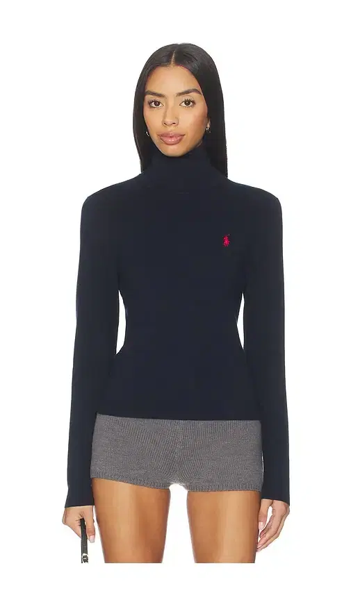 Polo Ralph Lauren Pima Cotton Shrunken Long Sleeve Turtleneck Pullover