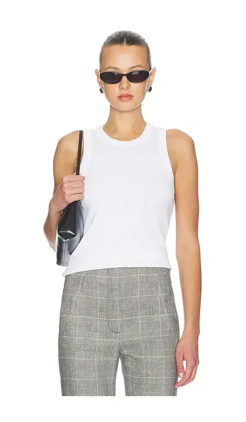 Veronica Beard Cropped Jordyn Tank Top