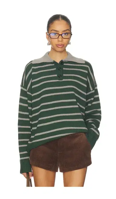 ALL THE WAYS Clydie Polo Sweater | Thumbnail 1