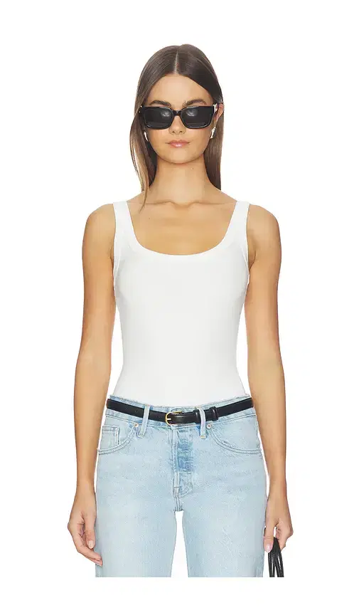 Good American Modal Rib Tank Bodysuit