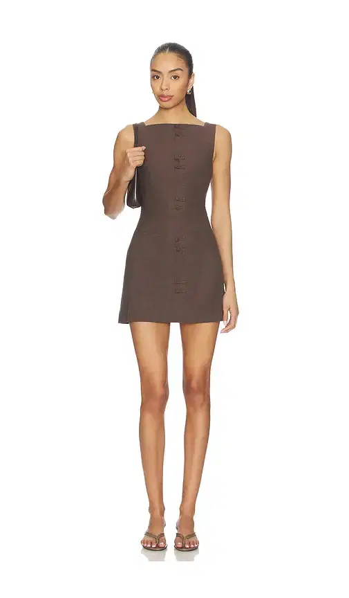 Tularosa Ginelle Linen Mini Dress