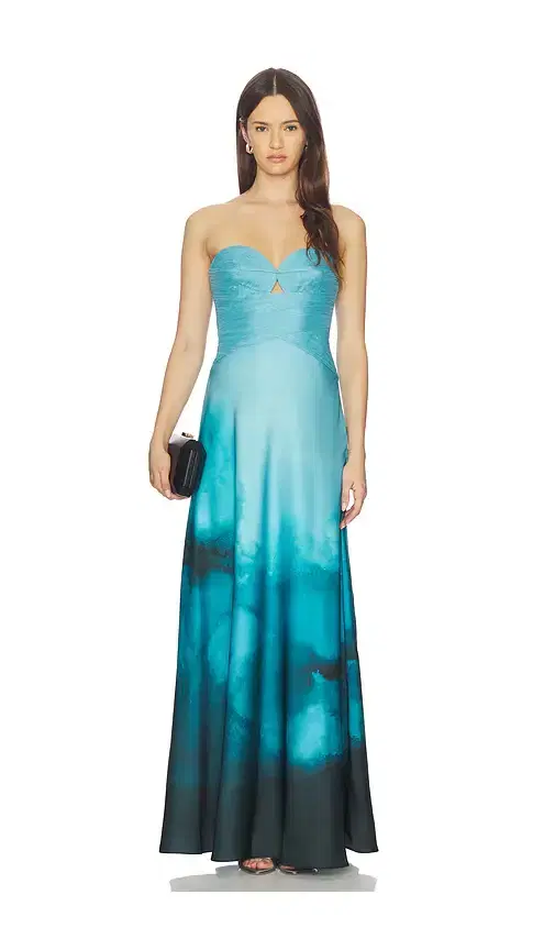 AMUR Cova Printed Gown