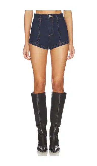 MORE TO COME Eleshia Denim Short | Thumbnail 1