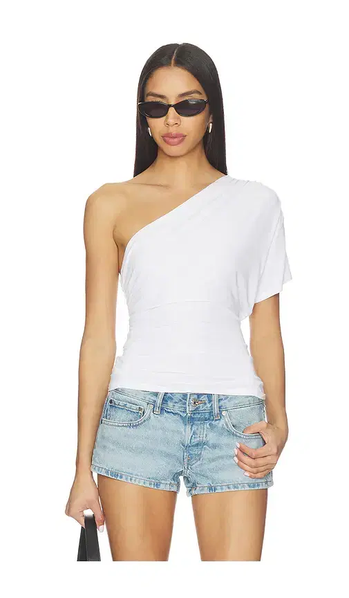 EB Denim Linnea One Shoulder Top