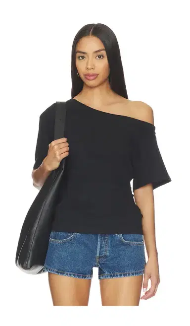 EB Denim Elena Off The Shoulder Tee | Thumbnail 1 EB Denim Elena Off The Shoulder Tee | Thumbnail 1