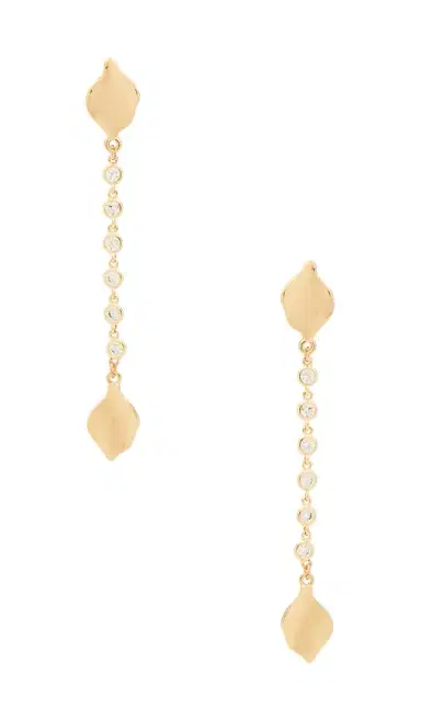Ettika Crystal Bloom & Chain Linear Earrings | Thumbnail 1 Ettika Crystal Bloom & Chain Linear Earrings | Thumbnail 1