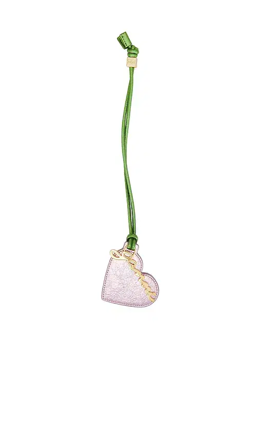 Ganni Bou Heart Mirror Crushed Bicolor Bag Charm