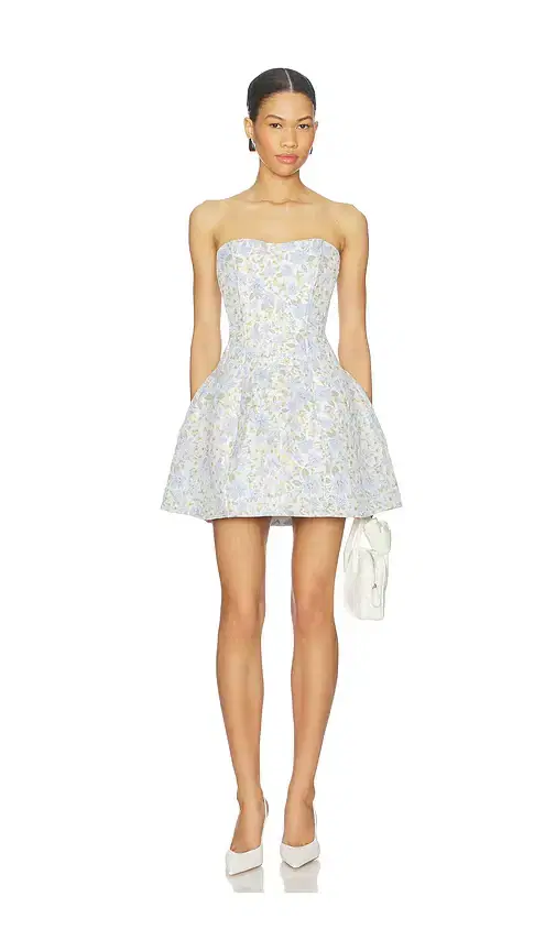Floralie Strapless Mini Dress