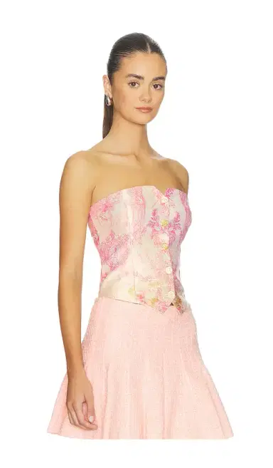 Alice + Olivia Alice + Olivia Kelcey Strapless Vest | Thumbnail 2