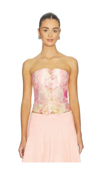 Alice + Olivia Alice + Olivia Kelcey Strapless Vest | Thumbnail 1