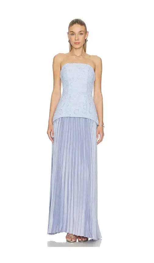 Lacy Strapless Gown