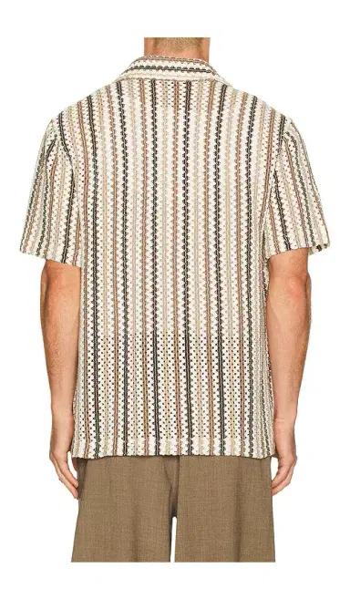 Vince Beach Stripe Short Sleeve Shirt | Thumbnail 2 Vince Beach Stripe Short Sleeve Shirt | Thumbnail 2