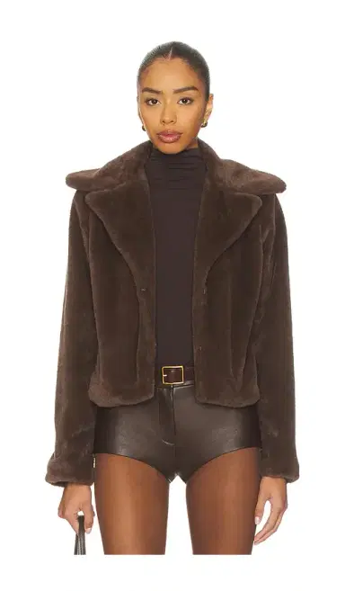 MORE TO COME Payton Faux Fur Jacket | Thumbnail 1