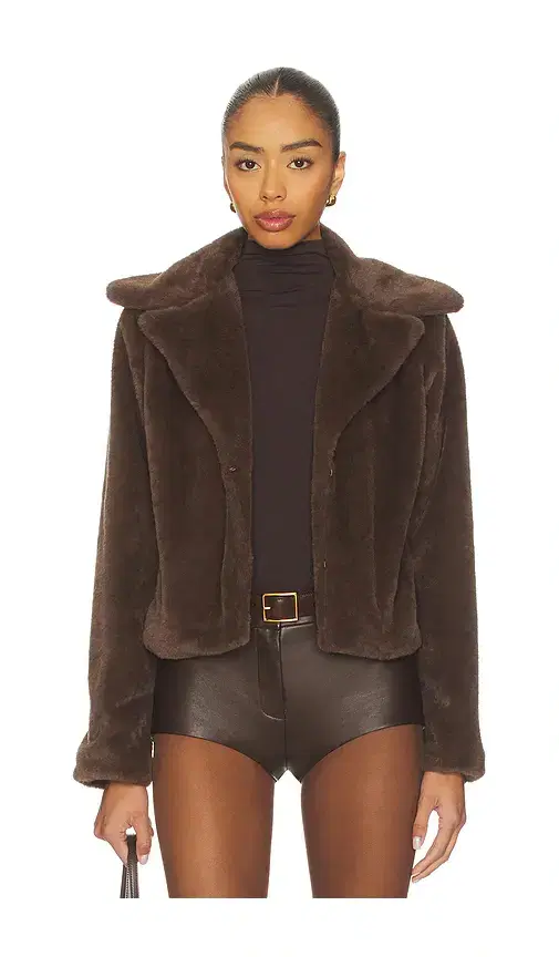 MORE TO COME Payton Faux Fur Jacket