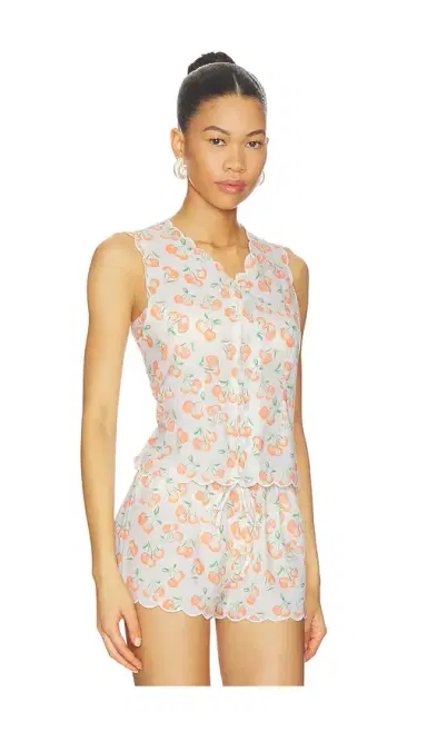 Montce X Elsa Hosk Scalloped Vest Top | Thumbnail 2