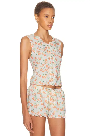 Montce X Elsa Hosk Scalloped Vest Top | Thumbnail 4