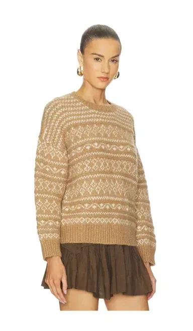 NAADAM Luxe Lofty Alpaca Fair Isle Crewneck | Thumbnail 2 NAADAM Luxe Lofty Alpaca Fair Isle Crewneck | Thumbnail 2