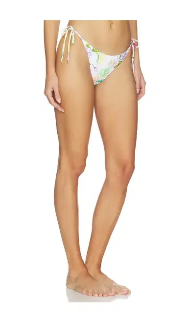 PQ Embroidered Tie Side Bikini Bottom | Thumbnail 2 PQ Embroidered Tie Side Bikini Bottom | Thumbnail 2