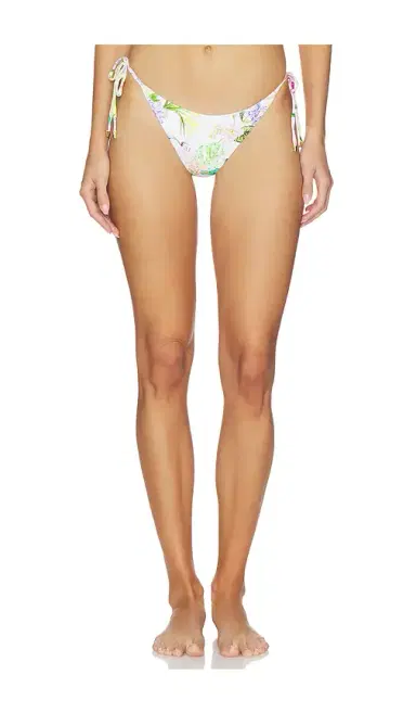 PQ Embroidered Tie Side Bikini Bottom | Thumbnail 1 PQ Embroidered Tie Side Bikini Bottom | Thumbnail 1