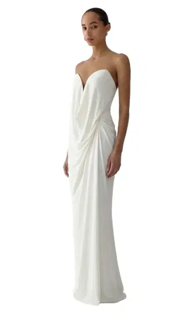 The New Arrivals Ilkyaz Ozel Rodin Draped Maxi Dress | Thumbnail 1