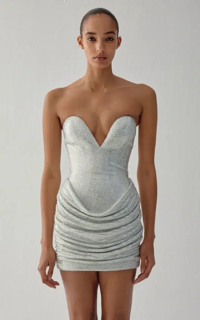 The New Arrivals Ilkyaz Ozel Gemma Pleated Mini Dress
