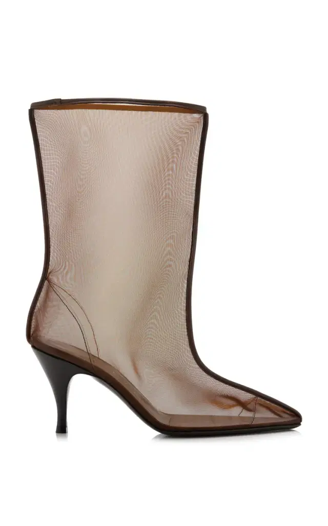 Herbert Levine Drawing A Blank Mesh Ankle Boots